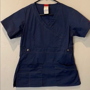 Dickies Navi Genflex scrub top